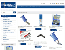 Tablet Screenshot of excaliburtools.com.au